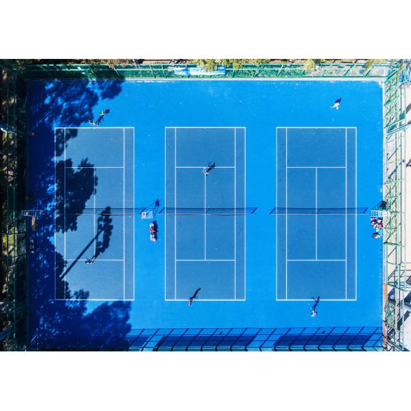 Seamless Outdoor Sports Surfaces 4mm Dustproof Volleyball Court Flooring