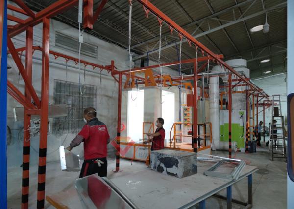 Linha de revestimento arma do pó de pulverizador automática para o forno do revestimento do pó da fábrica do metal