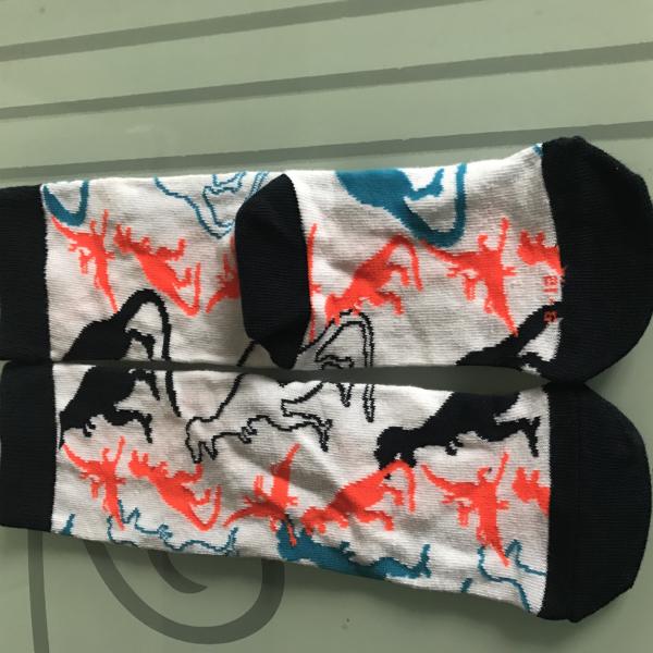 girls  colourful patterned  70D nylon high  quality  combed cotton ankle socks