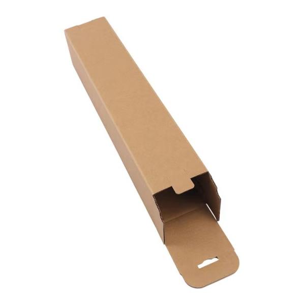 Cuboid Kraft Paper Corrugated Boxes Furniture Shipping Box 9cmx9cmx27cm