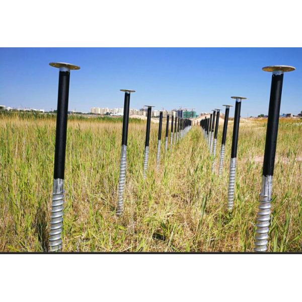 Hot Dipped Galvanized Earth Screw Ground Helical Screw Pile Commercial