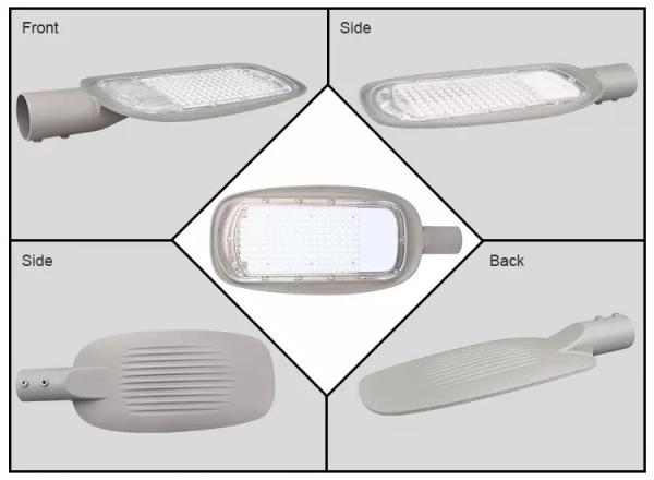 Grey Waterproof LED Street Lights 180 Degree Beam Angle 150W High Brightness