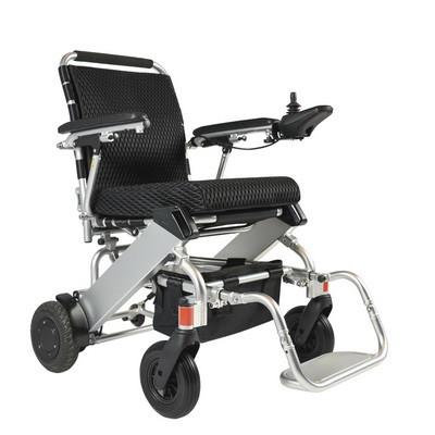 PU Tyre Portable Foldable Electric Wheelchair 220.46LB Load Lightweight For Handicapped