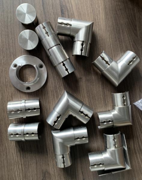 Tempered Frosted Glass With Baluster And 304 316 Stainless Steel Handrail Accessories Used For Balcony