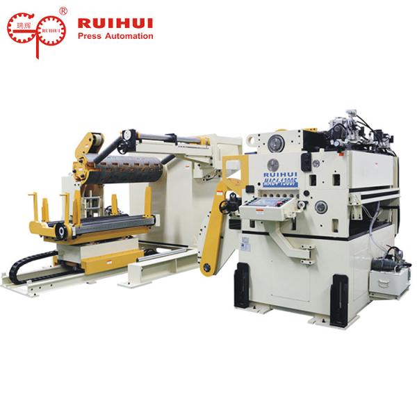 Servo Motor Driven Decoiler Straightening Auto Feeder Horizontal Movement Power