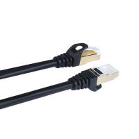 Rede protegida Jumper Cat 6A do cabo da rede do HDPE 1.5m dobro de nylon