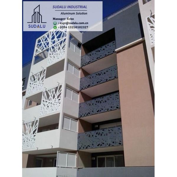 Decorative Aluminum Panels Outdoor Balcony Railing Screen Aluminum Cladding Panel