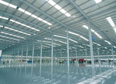 Prefabricated I Beams / H Columns Commercial Steel Workshop Coated Corrosion Resistant Paint
