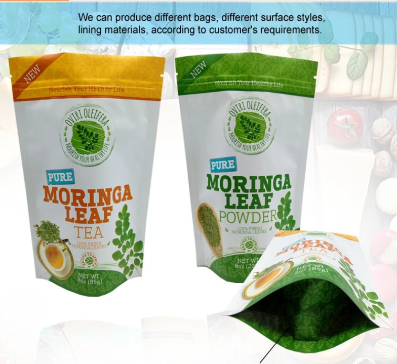 Stand Up Pet Food Bags With Resealable Zipper