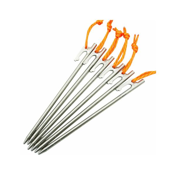 200mm 220mm 260mm Titanium Tent Stake Titanium Shepherd Hook Stakes