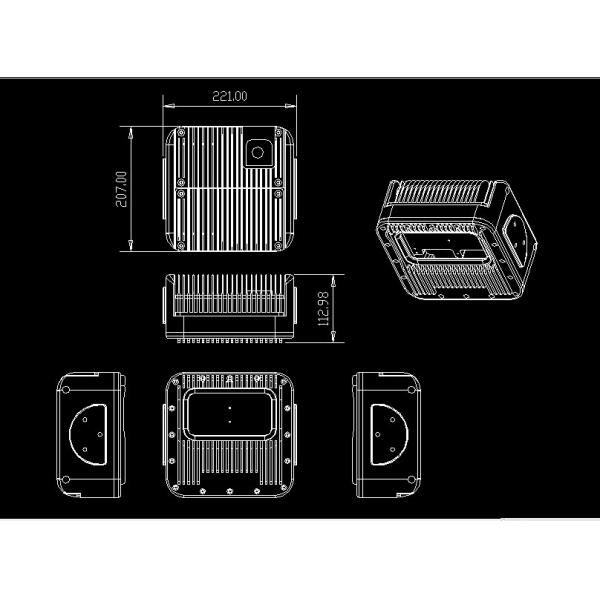 Процесс литья песка заливок формы Heatsink C.P.U. литого алюминия алюминиевый