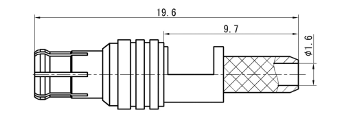 Straight MCX Male RF Coaxial Connector – Solder Type for RG316/U Cable