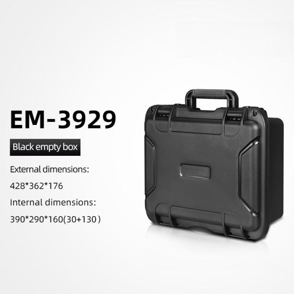 EM-3929 Tool Storage Case with Reinforced Stainless Steel Chain Secondary Locking Mechanism and Humanized Closed Design