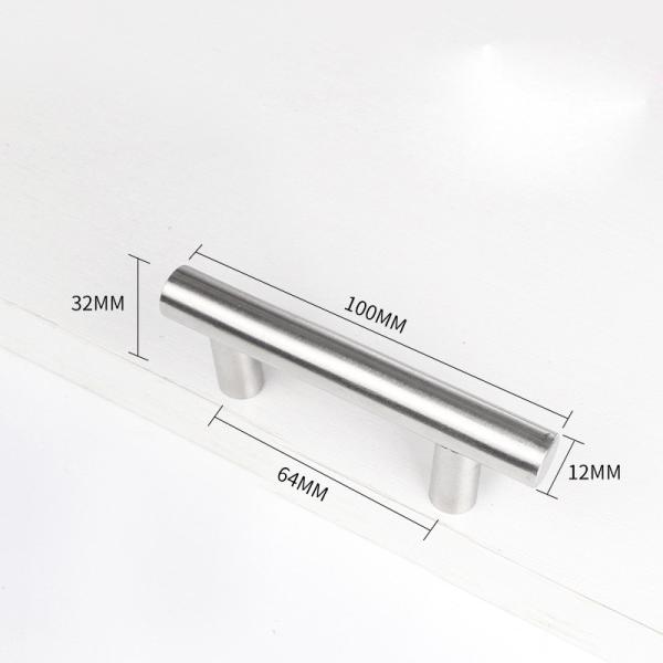 Aluminum Alloy Stainless Steel Lever Handle Hardware for Modern Furniture, Wardrobe