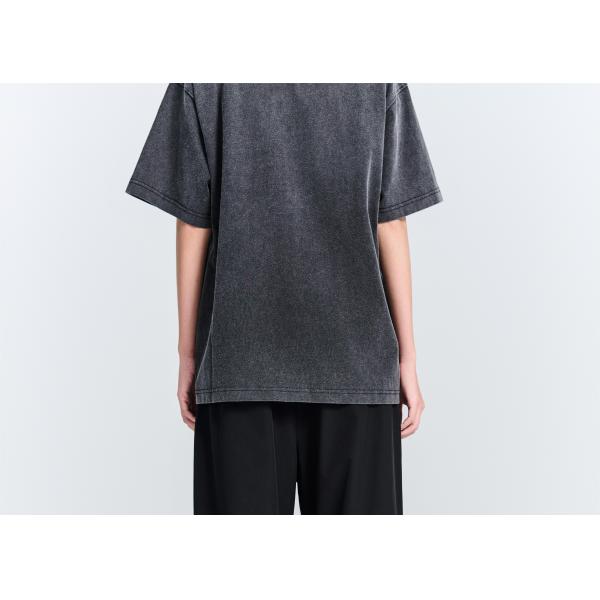 100% Cotton Men Women Tee Shirts Short Sleeve DTG Print Screen Puff Acid Washed T-shirts