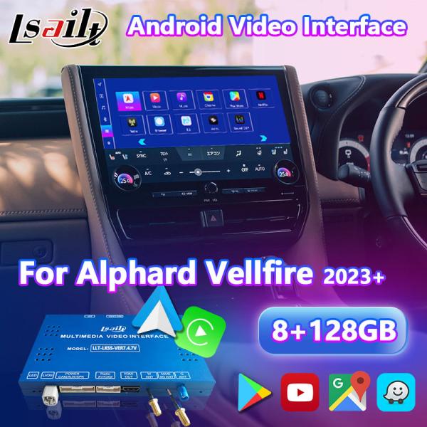 Lsailt Android Carplay Multimédia Interface de vídeo para 2023-Presente Toyota Alphard Vellfire 40 série