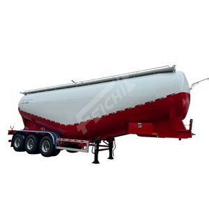 Good Condition Steel 3 Axle Powder Tank Truck Semi Trailer 50 Cbm Bulk Cement Tanker Trailer Low Price Factory Direct Outlet