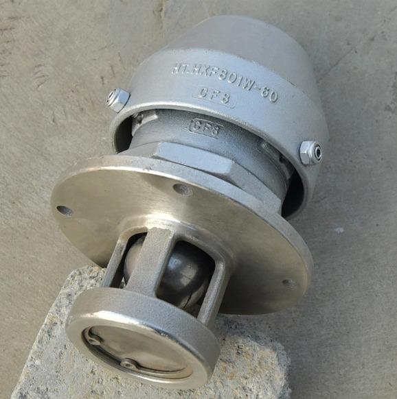 Oil Tank Truck Parts Stainless Steel Breathing Valve with Flange 0.5-0.8mpa Gas Source Pressure Compatible