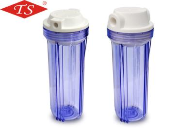 Durable Clear Plastic Filter Housing , RO Water Filter Housing 10 Inch Height