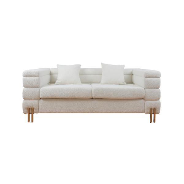 Modern High End Velvet Fabric Custom Sofa Furniture Solid Wood