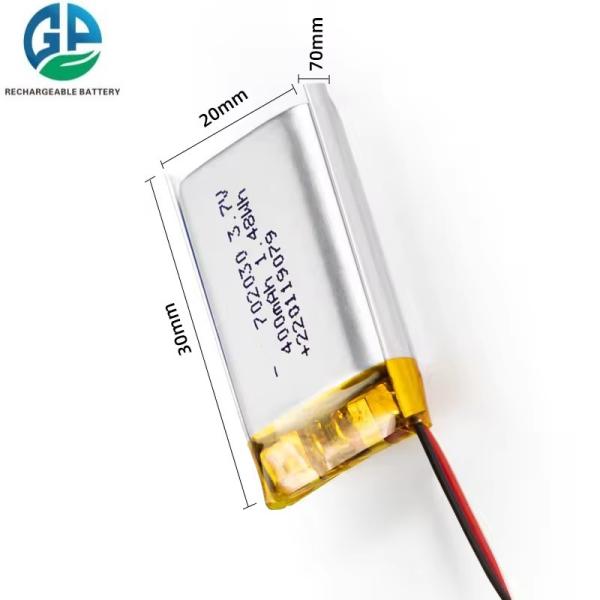 KC Certificated 3.7V 400mAh Lithium Polymer Battery Rechargeable Lipo Battery Pack for Beauty Devices