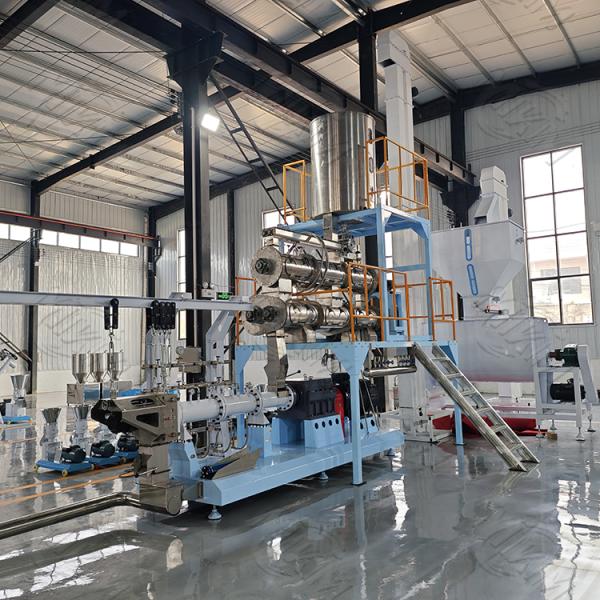 Stainless Steel Twin Screw Dry Pet Food Extruder equipment for Dog , birds
