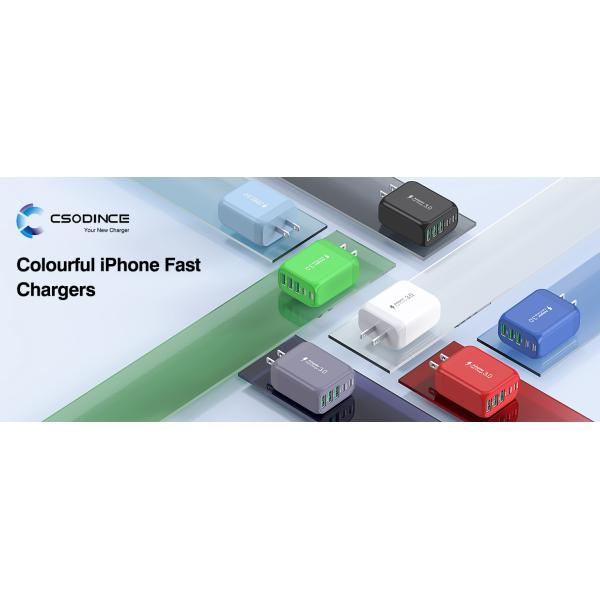 USB Wall Charger 50W Fast USB C Charging Blocks 2USB C+3USB A Portable Type C Power Adapter PD Cargadores Para Celular