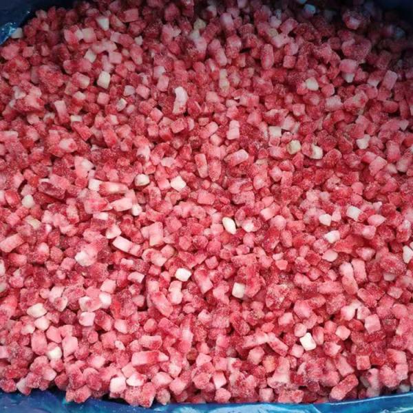 New Crop Good Quality Iqf Frozen Diced Strawberry Frozen Strawberry Dices From China