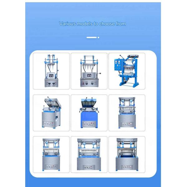 4 Heads Sugar Ice Cream Wafer Biscuit Cone Making Machine Easy to Operate and Maintain