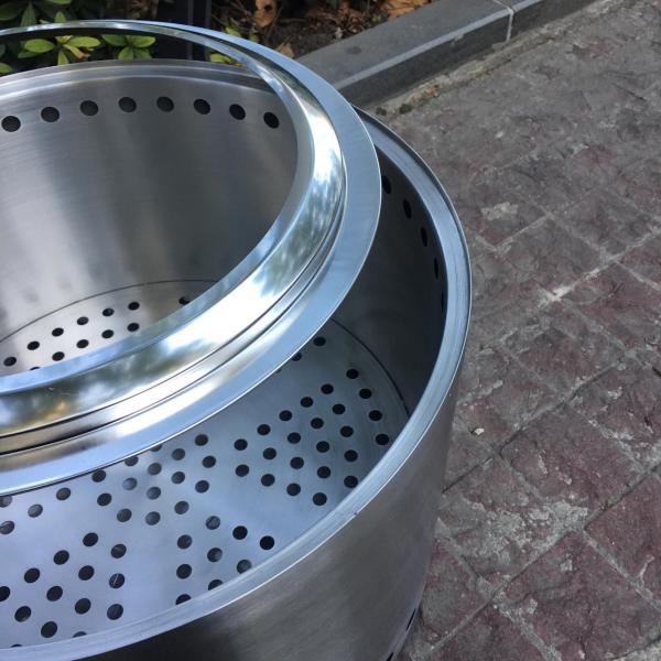 18 Inch Stainless Steel Outdoor Smokeless Stove 13 Inch Backyard Fire Pit
