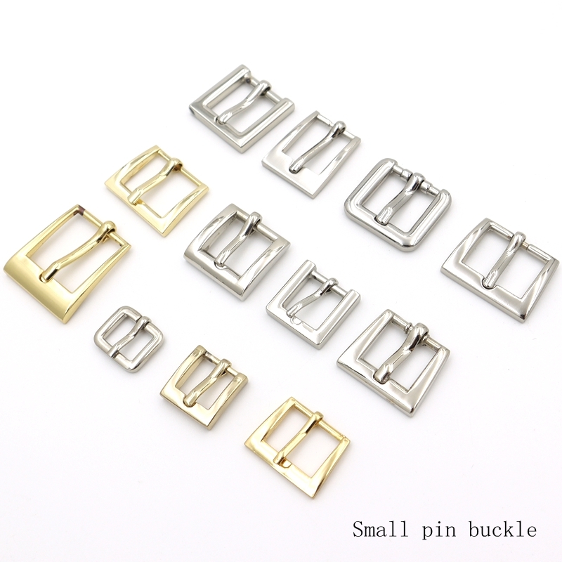 Curved Pin Belt Buckle Matte Silver Rectangular Belt Buckle For Belts And Bags