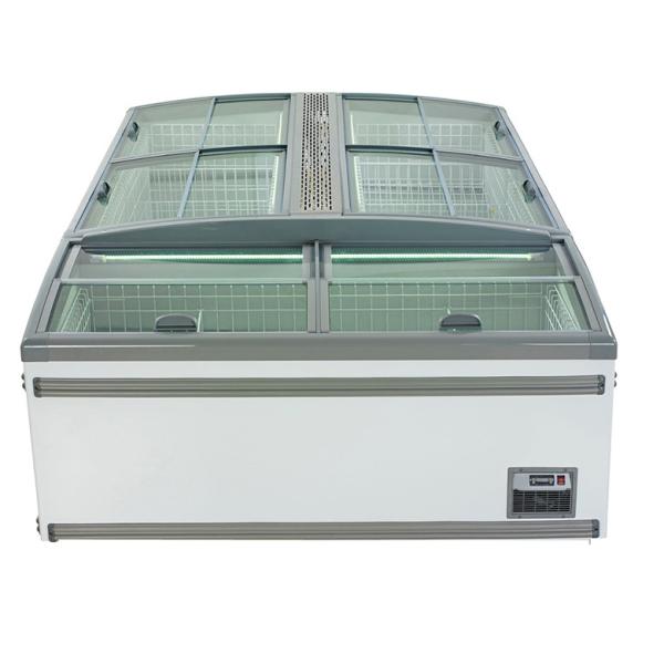 Big Sliding Glass Door Combi Freezer,Island freezer,display freezer,deep freezer,commercial freezer for Supermarket
