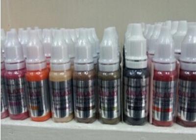 Tinta da tatuagem de Aqua Semi Permanent Makeup Pigment, tinta diferente do pigmento da sobrancelha das cores