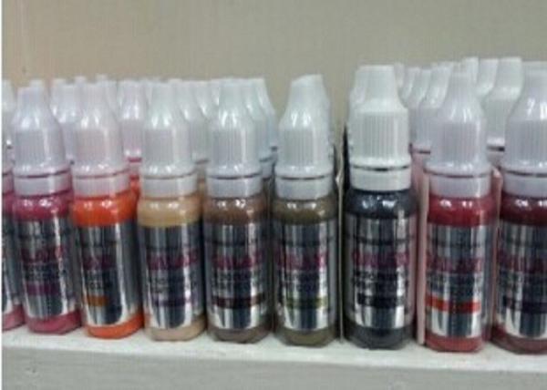 Aqua Semi Permanent Makeup Pigment Tattoo Ink , Different Colors Eyebrow Pigment Ink