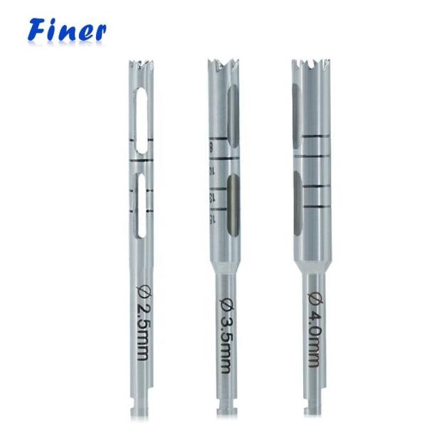 Length 13/15mm Dental Implant Tools Trephine Burs Stainless Steel