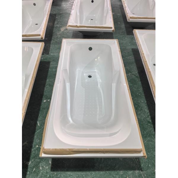 1700mm Simple Acrylic Bathtub with 2PCS Handles Shipping Cost Estimated Delivery Time
