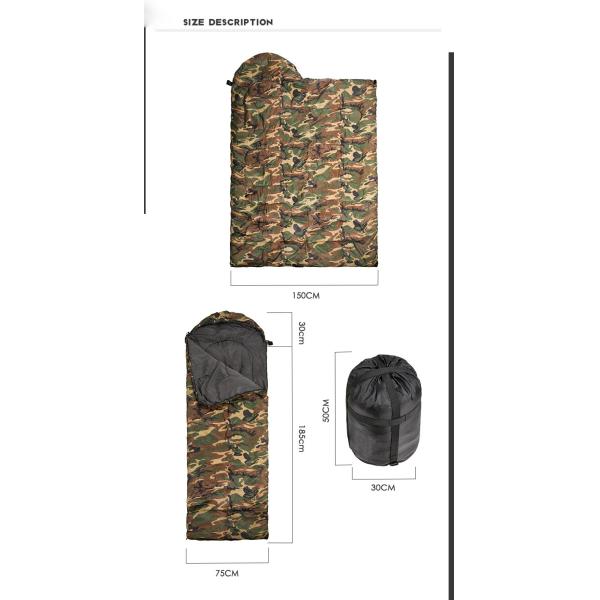 Outdoor Foldable Sleeping Bed Emergency Sleeping Bag 3 Season