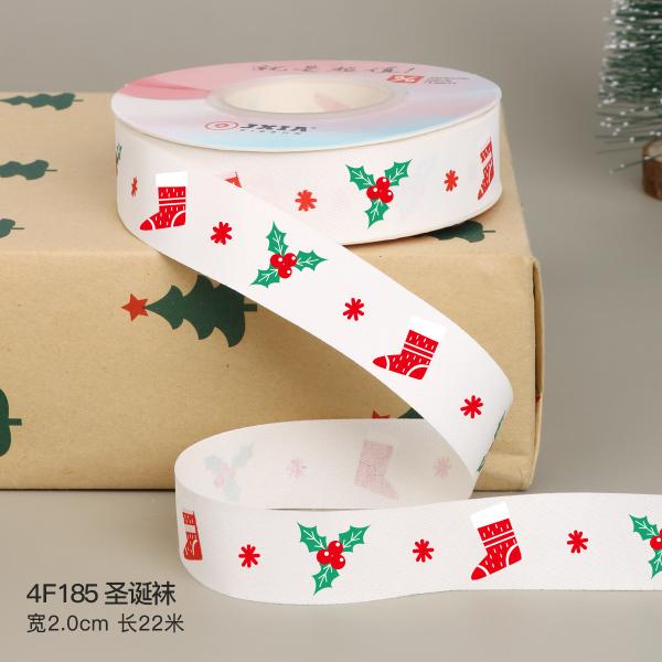 2 cm 2,5 cm fitas de Natal impressas ISO14001