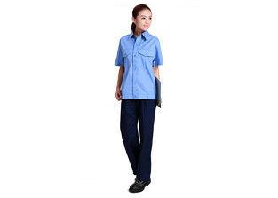 Comfortable Industrial Work Uniforms , Custom Work Uniform Shirts With Short Sleeve