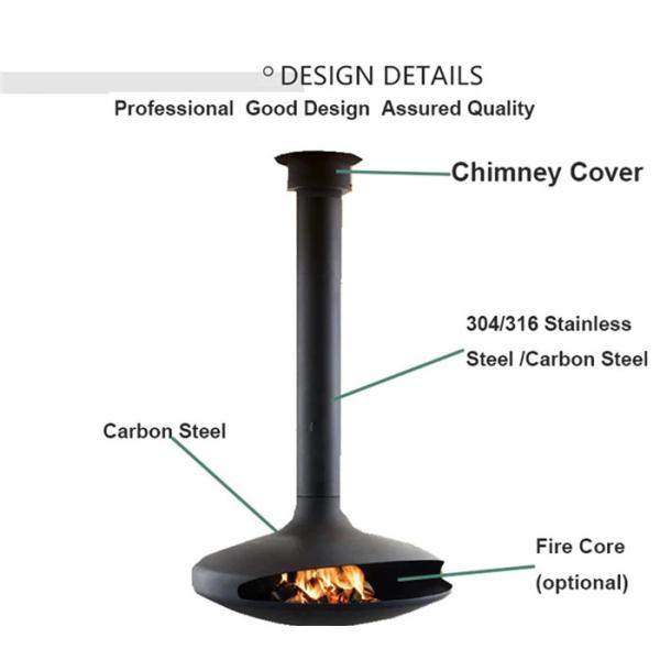 Indoor Bio Ethanol Fireplace Freestanding Styles Suspended