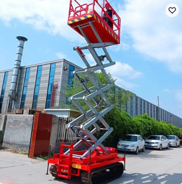 Rough Terrain Self Propelled Scissor Lift Track Mobile Hydraulic Scissor Lift