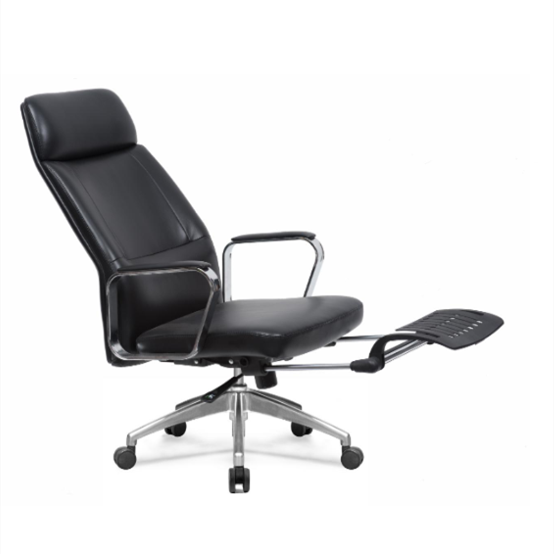 Executive Swivel PU Leather Revolving Chair With Castors