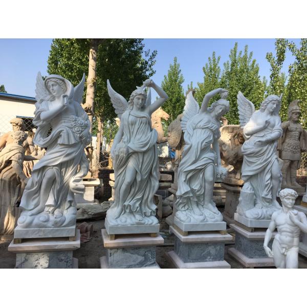 Italian Garden stone white marble statues, white marble park stone sculptures ,China stone carving Sculpture supplier