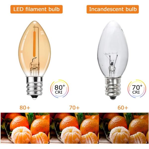 Шарики СИД Dimmable ночи 0,5 ватт C7 античные для домашнего 2700K 50lm