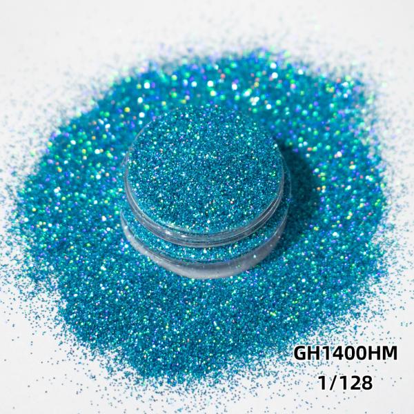 Water Plant Based Cellulose Bio Glitter Powder Holographic Hexagonal Sequin