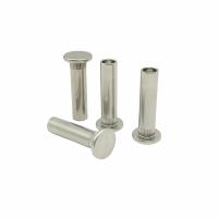 Resistente a salinagem aço inoxidável cabeça plana rivetas semi-cavadas aço inoxidável rivetas serrilhadas rivetas de pressão