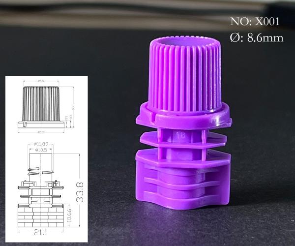 8.6 mm de diamètre intérieur Cap d'évier en plastique en PE pour sac d'évier