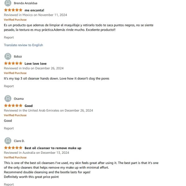 ODM Heartleaf Pore Control Moisturizing Facial Cleanser Oil For Face Makeup Blackhead Remover 6.76 Fl Oz