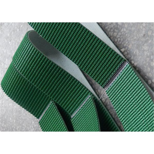 Крытый зеленый цвет конвейерной ленты Пу Пвк перехода с стальным соединением клипера