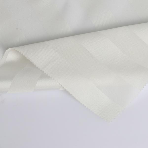 Recycled chiffon satin striped fabric is elegant and soft for pajamas/long skirts